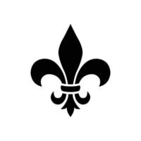 fleur de lis icona vettore design modello