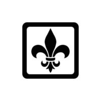 fleur de lis icona vettore design modello