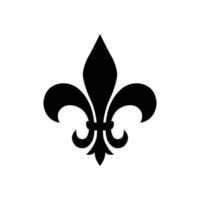 fleur de lis icona vettore design modello