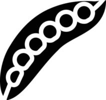 illustrazione vettoriale di piselli su uno sfondo. simboli di qualità premium. icone vettoriali per il concetto e la progettazione grafica.