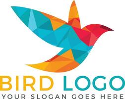 uccello vettore logo design.