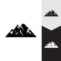 progettazione dell'illustrazione di vettore del modello di logo dell'icona della montagna