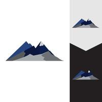 progettazione dell'illustrazione di vettore del modello di logo dell'icona della montagna