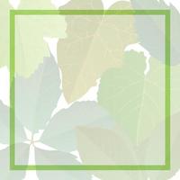 verde grande le foglie nel realistico stile sfondo. autunno foglia. colorato vettore illustrazione isolato su bianca sfondo.