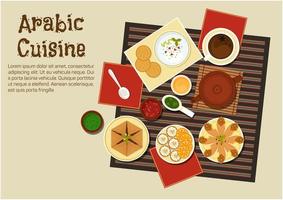 tradizionale arabo e Turco cucina vettore