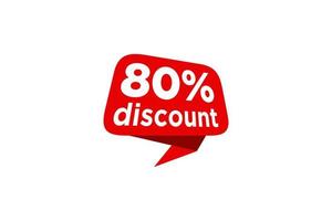 80 sconto, i saldi vettore badge per etichette, , adesivi, striscioni, tag, ragnatela adesivi, nuovo offerta. sconto origami cartello striscione.