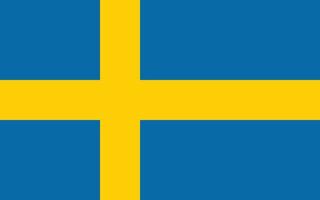 il nazionale bandiera di Svezia vettore illustrazione. regno di Svezia bandiera con originale proporzione e preciso colore
