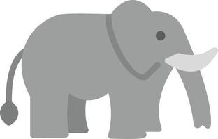 elefante piatto icona vettore
