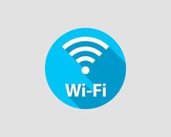 gratuito wi fi icona. connessione zona Wi-Fi vettore simbolo. Radio onde segnale.