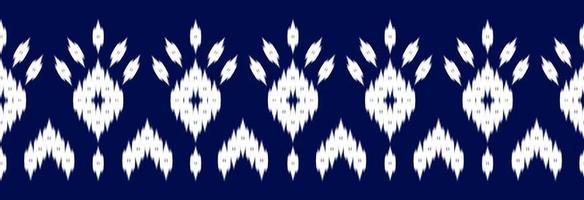 confine etnico ikat modello arte. tessuto indiano stile. azteco geometrico ornamento Stampa. vettore
