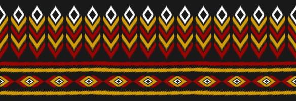 confine etnico ikat modello arte. popolare ricamo, e messicano stile. azteco geometrico ornamento Stampa. vettore