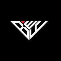 bwy lettera logo creativo design con vettore grafico, bwy semplice e moderno logo nel triangolo forma.