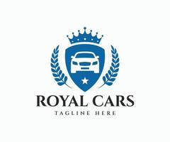 reale macchine logo modello. lusso auto logo vettore