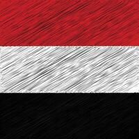 yemen nazionale giorno 22 Maggio, piazza bandiera design vettore