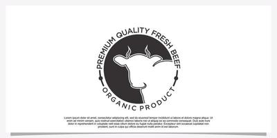azienda agricola logo design semplice concetto premio vettore