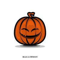 mostro zucca cartone animato Halloween vettore 004
