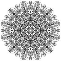 mandala forme facile per colorazione vettore mandala fiore orientale fiore modello illustrazione
