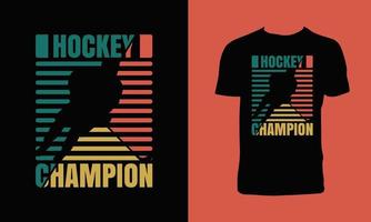 hockey grafico t camicia design vettore