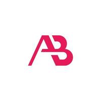 ab logo. vettore moderno lettera design concetto