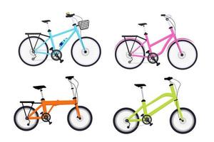 bicicletta piatto design stile vettore illustrazione