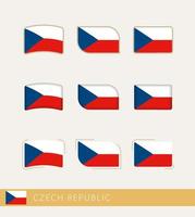 vettore bandiere di ceco repubblica, collezione di ceco repubblica bandiere.