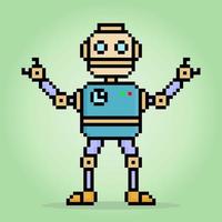 8 po pixel robot nel vettore illustrazioni per gioco risorse.