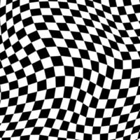 sfondo groovy modello retrò in stile sfondo a scacchi psichedelico. una scacchiera dal design astratto minimalista con un'atmosfera estetica anni '60 e '70. stile hippie y2k. illustrazione vettoriale di stampa funky