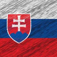 slovacchia indipendenza giorno 17 luglio, piazza bandiera design vettore
