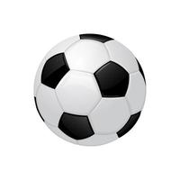 realistico calcio o calcio palla sport attrezzatura icona vettore