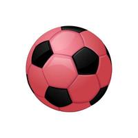 rosa calcio o calcio palla sport attrezzatura icona vettore