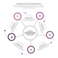 modificabile attività commerciale strategico Infografica illustrazione vettore