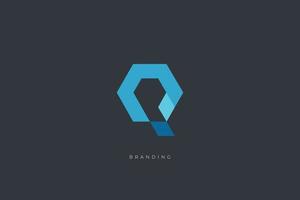 q lettera logo vettore concetto icona marchio. marchio del logo q universale