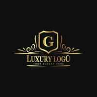 lusso logo modello per moda boutique, Hotel o ristorante il branding vettore