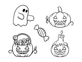 mano disegnato Halloween elemento vettore arte