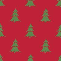 senza soluzione di continuità Natale albero modello. Natale albero ornamento. scarabocchio illustrazione con Natale albero vettore