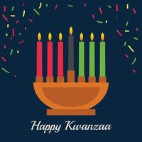 contento Kwanzaa gratuito vettore