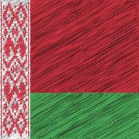 bielorussia indipendenza giorno 3 luglio, piazza bandiera design vettore