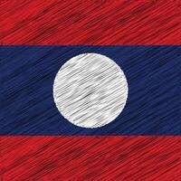 Laos nazionale giorno 2 dicembre, piazza bandiera design vettore