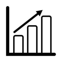 illustrazione grafica vettoriale di analisi, affari, icona del grafico