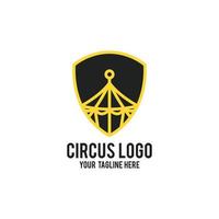 circo logo design moderno concetto vettore