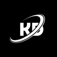 kd K d lettera logo design. iniziale lettera kd connesso cerchio maiuscolo monogramma logo rosso e blu. kd logo, K d design. kd, K d vettore