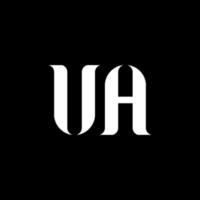 ua u un' lettera logo design. iniziale lettera ua connesso cerchio maiuscolo monogramma logo bianca colore. ua logo, u un' design. ua, u un' vettore