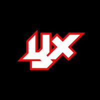 yx logo disegno, iniziale yx lettera design con fantascienza stile. yx logo per gioco, esportazione, tecnologia, digitale, Comunità o attività commerciale. y X sport moderno corsivo alfabeto font. tipografia urbano stile caratteri. vettore
