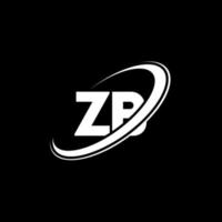 zb z B lettera logo design. iniziale lettera zb connesso cerchio maiuscolo monogramma logo rosso e blu. zb logo, z B design. zb, z B vettore