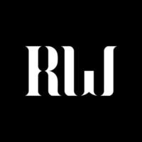 rw r w lettera logo design. iniziale lettera rw maiuscolo monogramma logo bianca colore. rw logo, r w design. rw, r w vettore