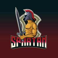 spartano portafortuna logo bene uso per simbolo identità emblema distintivo e Di Più vettore