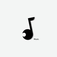 musica logo icona vettore