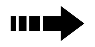 illustrazione vettore grafico di nero freccia cion