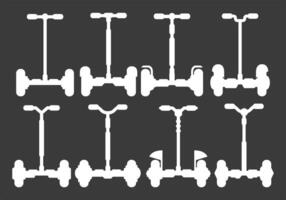 Sagome icona Segway vettore