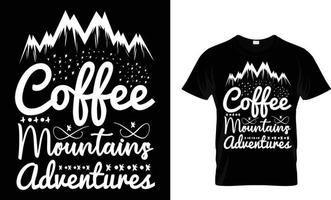 design t-shirt da trekking vettore